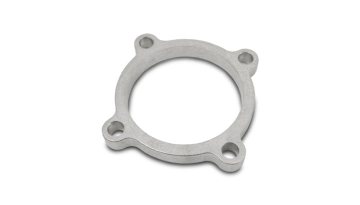 Vibrant GT series / T3 Turbo Discharge Flange (4 Bolt) with 3in Inlet I.D. T304 SS 1/2in Thick - Bull Strap