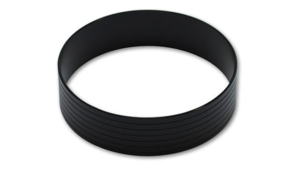 Vibrant HD Aluminum Union Sleeve for 2in OD Tubing - Hard Anodized Black - Bull Strap