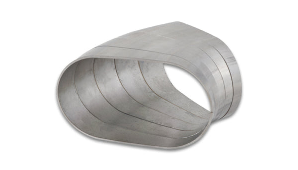 Vibrant Horizontal 304 SS Nominal 3 in. Oval / 3.75 in. Centerline Radius, 9 degree/cut -Set of 5 - Bull Strap