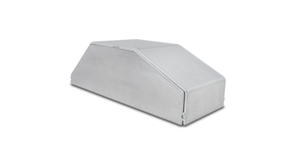 Vibrant I/C End Tank 4in Wide 9.85in Long 3.25in Tall Use w/ Horizontal I/C Core 12837 - 5052 Alum - Bull Strap