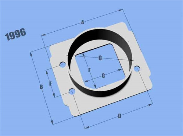 Vibrant MAF SenAdapter Plate Toyota w/ Bosch MAF Sensuse w/ 3in ID filteronly - Bull Strap
