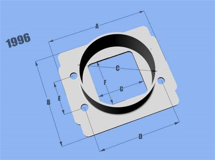 Vibrant MAF SenAdapter Plate Toyota w/ Bosch MAF Sensuse w/ 3in ID filteronly - Bull Strap