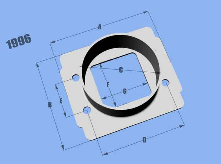 Vibrant MAF SenAdapter Plate Toyota w/ Bosch MAF Sensuse w/ 3in ID filteronly - Bull Strap