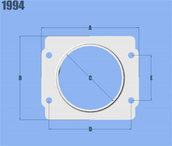 Vibrant MAF Sensor Adapter Plate for Subaru applications use w/ 3in Inlet I.D. filters only - Bull Strap