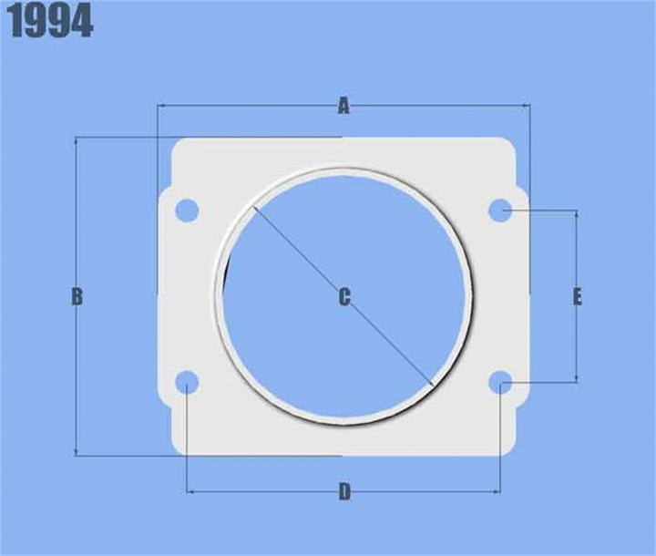 Vibrant MAF Sensor Adapter Plate for Subaru applications use w/ 3in Inlet I.D. filters only - Bull Strap