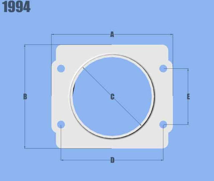 Vibrant MAF Sensor Adapter Plate for Subaru applications use w/ 3in Inlet I.D. filters only - Bull Strap