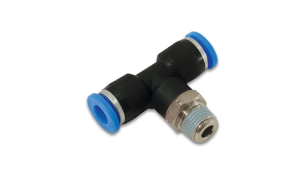 Vibrant Male Tee 1-Touch Fitting for 1/4in OD Tube (1/8in NPT) - Bull Strap