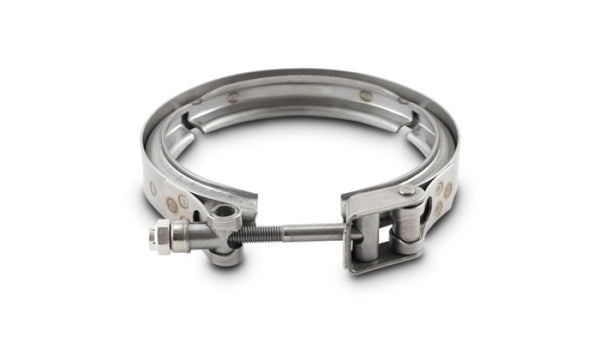 Vibrant SS Quick Release V-Band Clamp for V-Band Flanges with 4.65in O.D. - Bull Strap