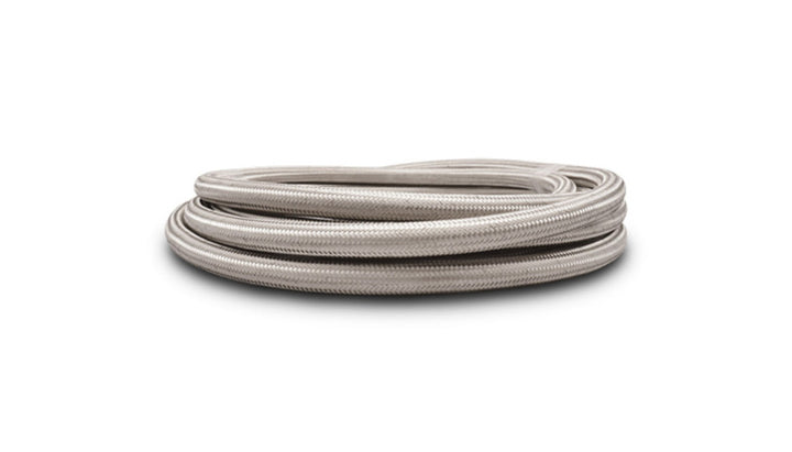 Vibrant Stainless Steel Braided Flex Hose w/PTFE Liner AN -3 (10ft Roll) - Bull Strap