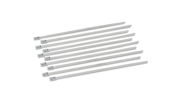 Vibrant Stainless Steel Cable Ties 14.5in Long (10 Cable Ties / Pack) - Bull Strap