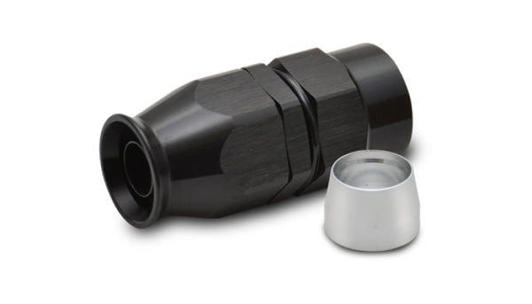 Vibrant Straight High Flow Hose End Fitting for PTFE Lined Flex Hose -16AN - Bull Strap