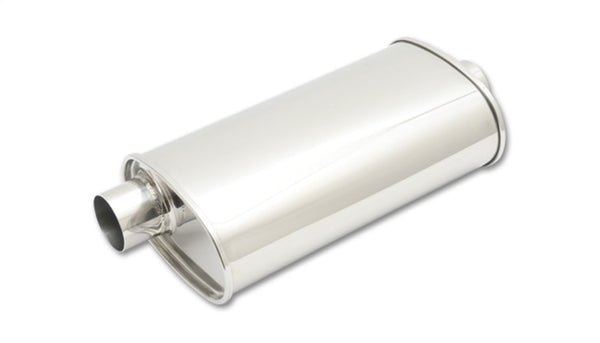 Vibrant StreetPower Oval Muff 5in x 9in x 15in long body 2.25in in I.D. x 2.25in out Offset-Center - Bull Strap