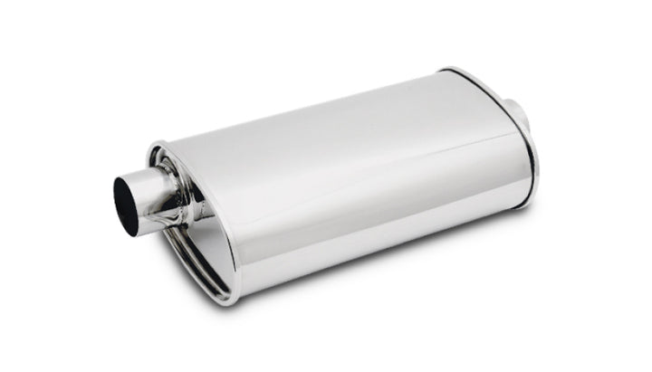 Vibrant StreetPower Oval Muff 5in x 9in x 15in long body 2.25in in I.D. x 2.25in out Offset-Center - Bull Strap