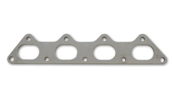 Vibrant T304 SS Exhaust Manifold Flange for Mitsubishi 4G63 motor 3/8in Thick - Bull Strap