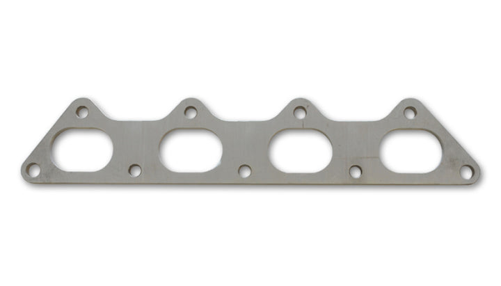 Vibrant T304 SS Exhaust Manifold Flange for Mitsubishi 4G63 motor 3/8in Thick - Bull Strap