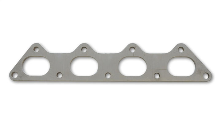 Vibrant T304 SS Exhaust Manifold Flange for Mitsubishi 4G63 motor 3/8in Thick - Bull Strap
