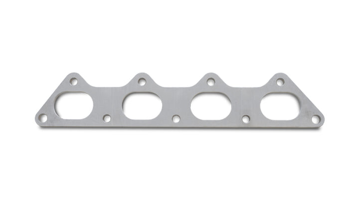 Vibrant T304 SS Exhaust Manifold Flange for Mitsubishi 4G63 motor 3/8in Thick - Bull Strap