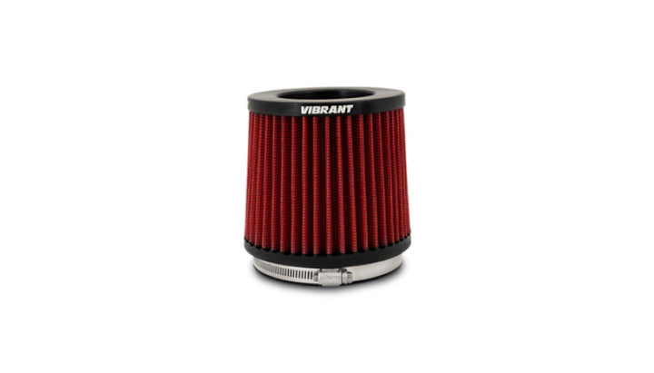 Vibrant The Classic Performance Air Filter (5.25in O.D. Cone x 5in Tall x 4in inlet I.D.) - Bull Strap