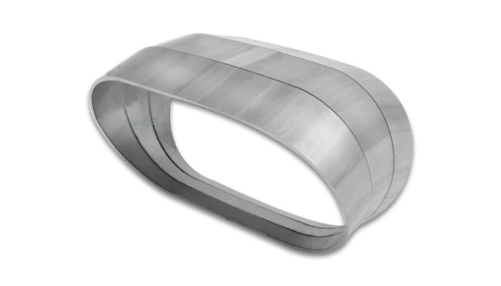 Vibrant Vertical 304 SS Nominal 3in. Oval / 2.35 in. Centerline Radius, 15 degree per cut -Set of 3 - Bull Strap