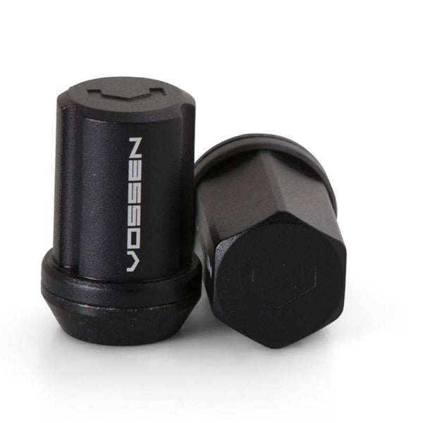 Vossen 35mm Lock Nut - 12x1.5 - 19mm Hex - Cone Seat - Black (Set of 4) - Bull Strap