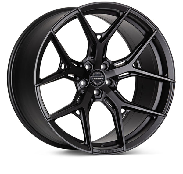 Vossen HF-5 20x9 / 5x120 / ET35 / Flat Face / 72.56 - Matte Gunmetal Wheel - Bull Strap