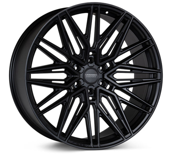 Vossen HF6-5 22x9.5 / 6x135 / ET20 / Deep Face / 87.1 - Satin Black Wheel - Bull Strap