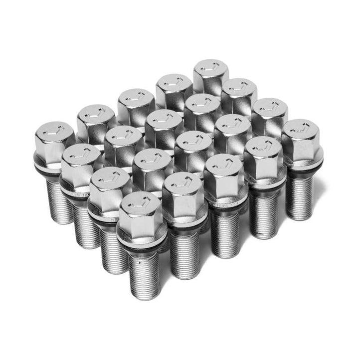 Vossen Lug Bolt - 14x1.5 - 30mm - 17mm Hex - Cone Seat - Silver (Set of 20) - Bull Strap