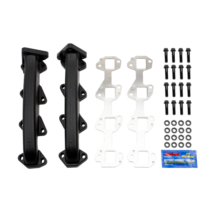 Wehrli 01-16 Chevrolet Duramax Exhaust Manifold Kit w/ Gaskets & Hardware - Bull Strap