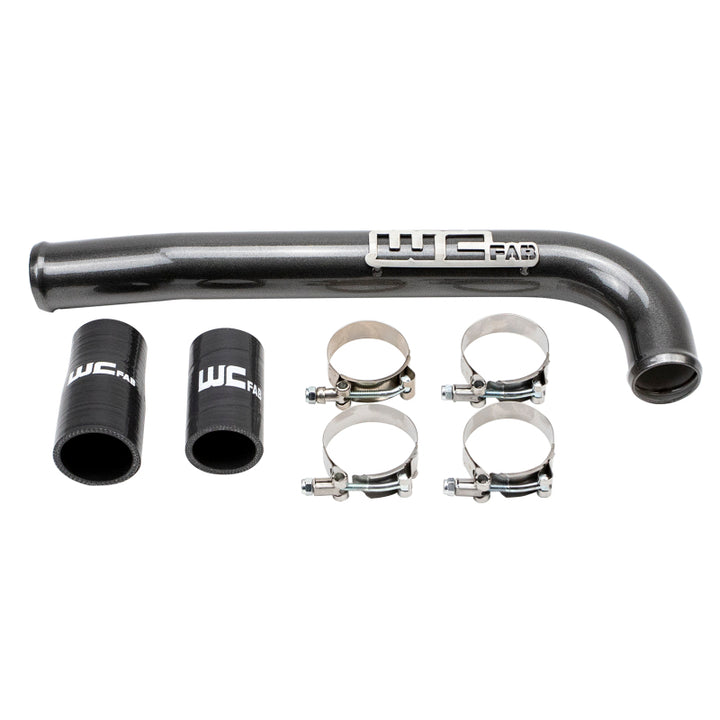 Wehrli 03-09 Dodge 5.9L/6.7L Cummins (Non-Twin CP3) Upper Coolant Pipe - Bengal Red - Bull Strap