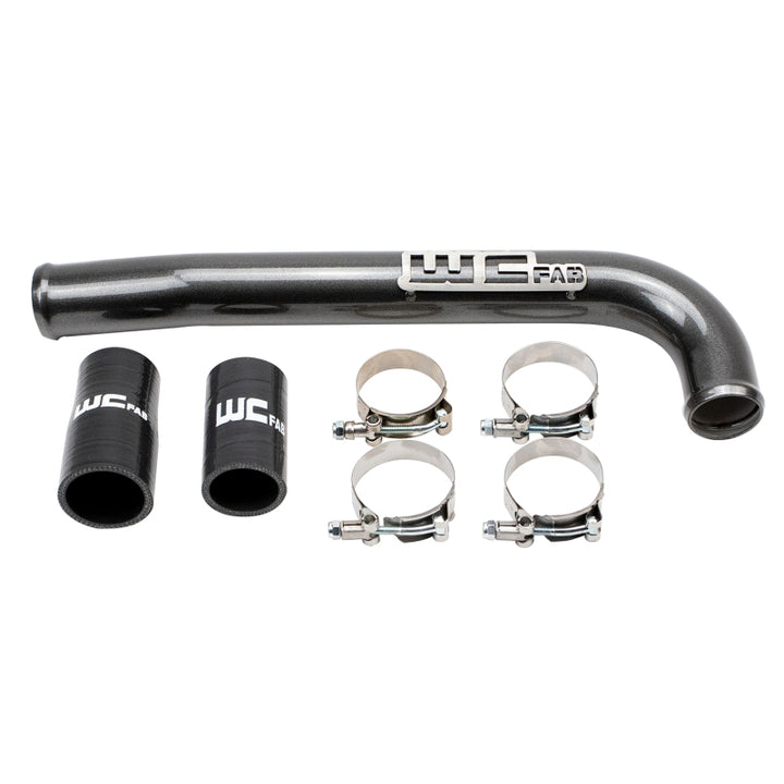 Wehrli 03-09 Dodge 5.9L/6.7L Cummins (Non-Twin CP3) Upper Coolant Pipe - Bengal Red - Bull Strap