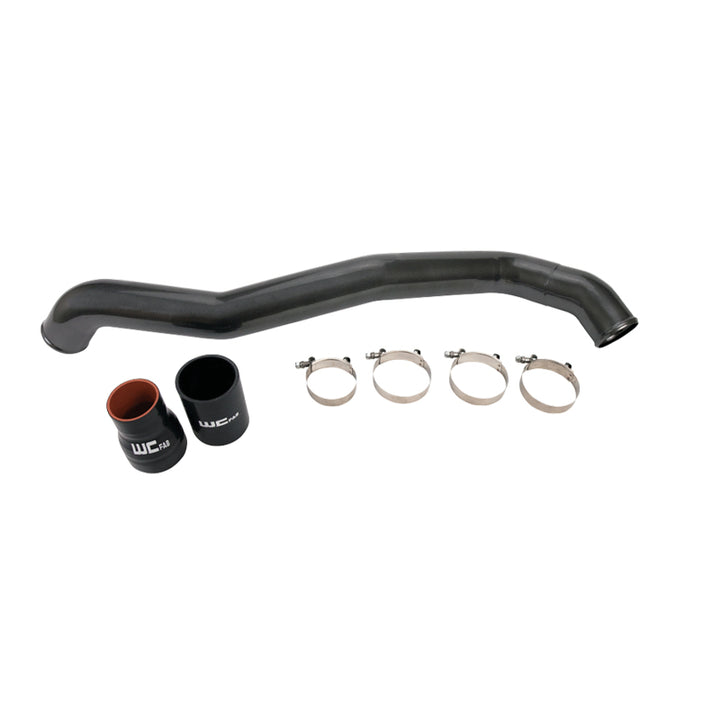 Wehrli 11-16 Chevrolet 6.6L LML Duramax Driver Side 3in Intercooler Pipe - WCFab Grey - Bull Strap