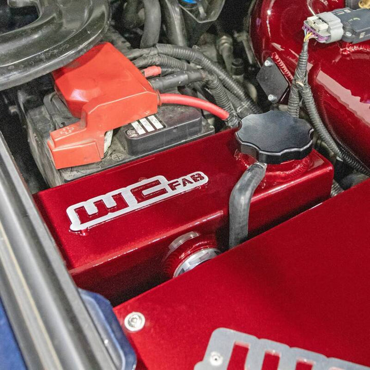 Wehrli 11-16 Chevrolet 6.6L LML Duramax OEM Placement Coolant Tank Kit - Gloss White - Bull Strap