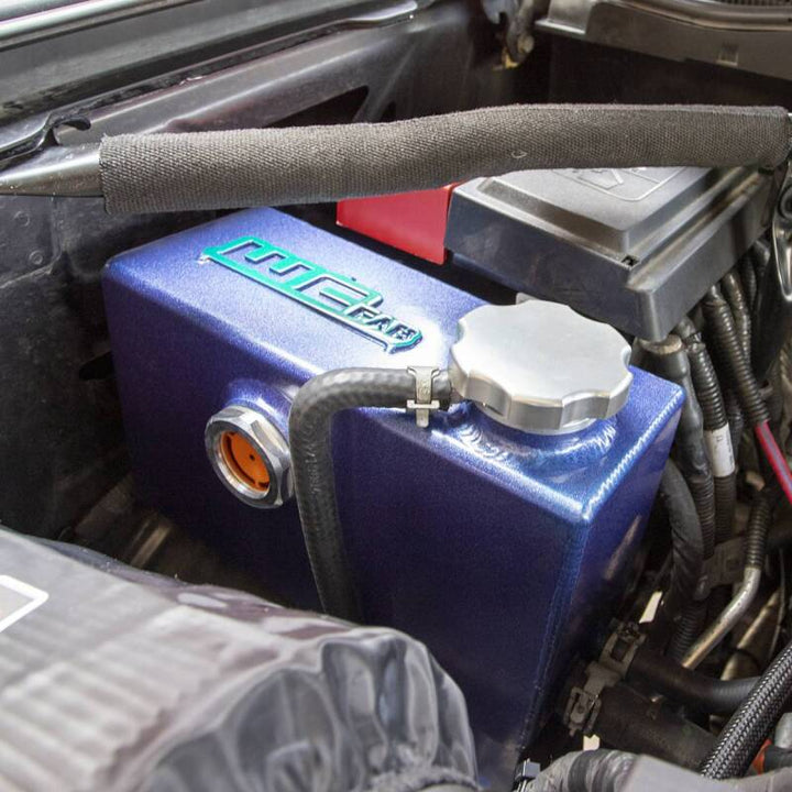 Wehrli 11-16 Chevrolet 6.6L LML Duramax OEM Placement Coolant Tank Kit - Gloss White - Bull Strap