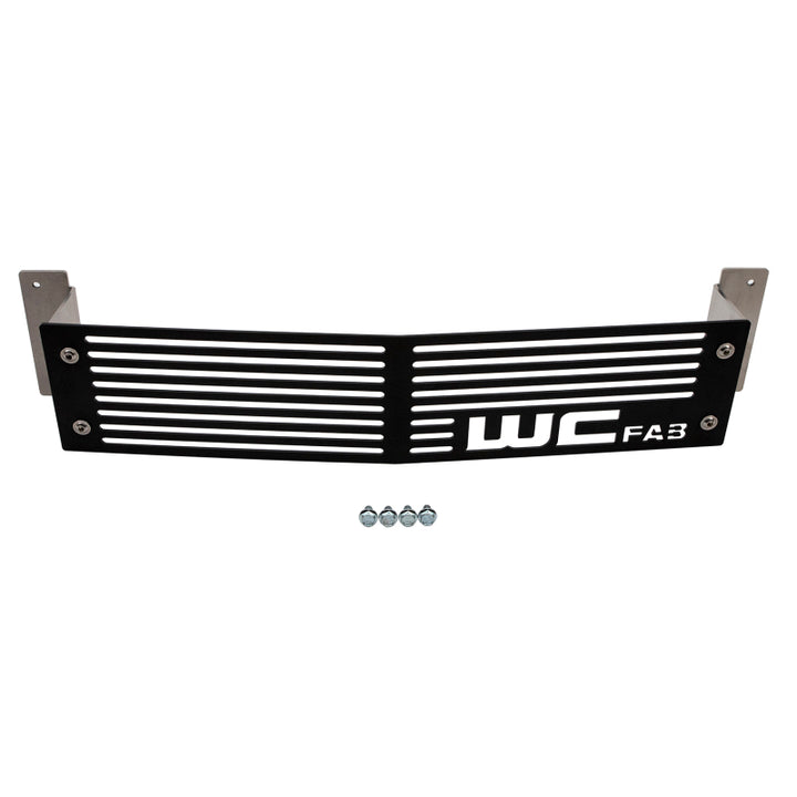Wehrli 15-19 Chevrolet Silverado HD 6.6L LML/L5P Duramax Bumper Grille - Fine Texture Black - Bull Strap