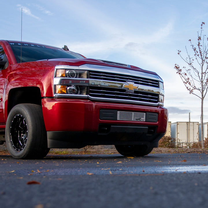 Wehrli 15-19 Chevrolet Silverado HD 6.6L LML/L5P Duramax Bumper Grille - Fine Texture Black - Bull Strap