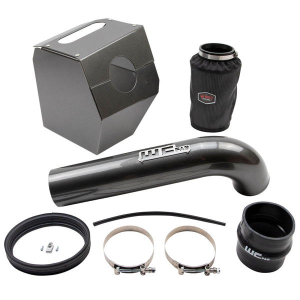Wehrli 17-19 Chevrolet 6.6L L5P Duramax 4in Intake Kit - Gloss White - Bull Strap