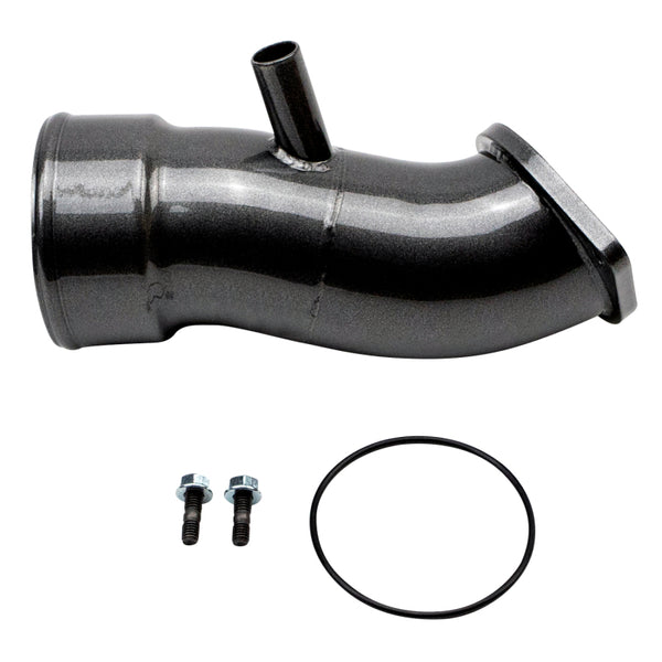 Wehrli 20-24 Chevrolet 6.6L L5P Duramax 3.5in Intake Horn w/PCV Port - Gloss Black - Bull Strap