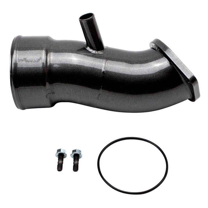Wehrli 20-24 Chevrolet 6.6L L5P Duramax 3.5in Intake Horn w/PCV Port - Gloss Black - Bull Strap