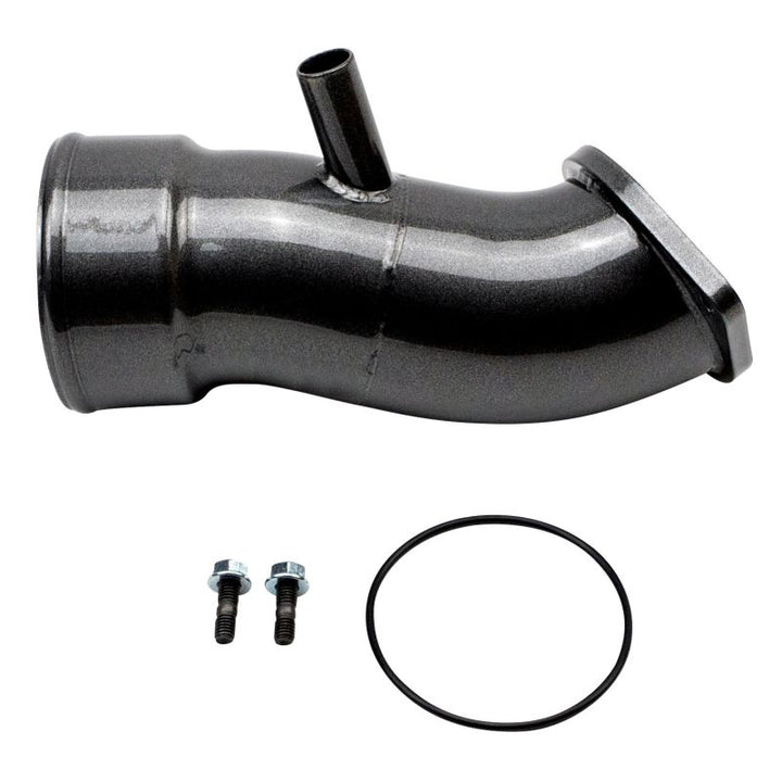 Wehrli 20-24 Chevrolet 6.6L L5P Duramax 3.5in Intake Horn w/PCV Port - Gloss Black - Bull Strap