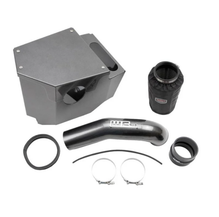 Wehrli 20-24 Chevrolet 6.6L L5P Duramax 4in Intake Kit - Gloss White - Bull Strap