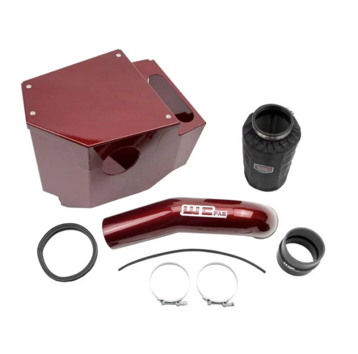 Wehrli 20-24 Chevrolet 6.6L L5P Duramax 4in Intake Kit - Gloss White - Bull Strap