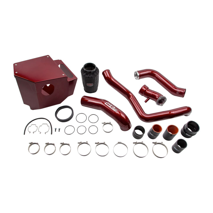 Wehrli 20-24 Chevrolet 6.6L LP5 Duramax High Flow Intake Bundle Kit - Gloss White - Bull Strap