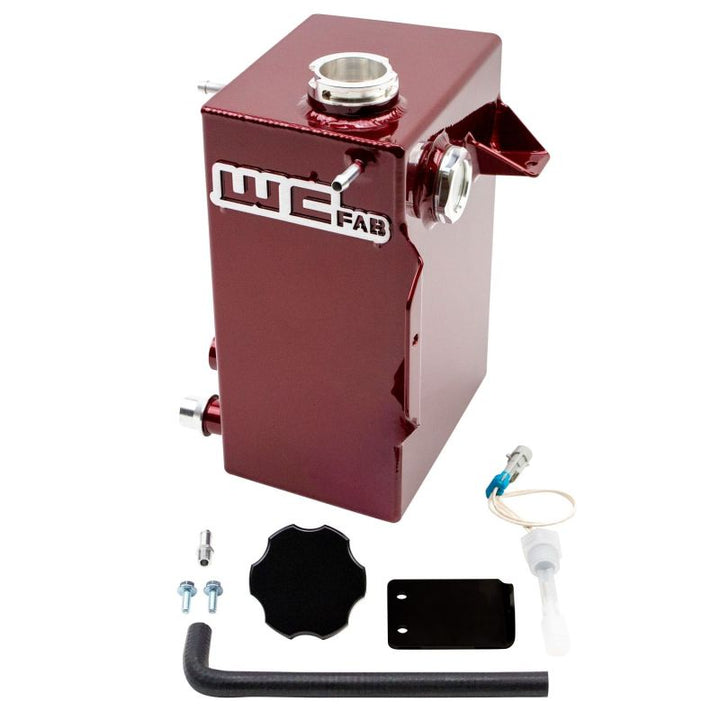 Wehrli 20-24 Chevrolet-GMC 6.6L L5P Duramax OEM Placement Coolant Tank Kit - WCFab Red - Bull Strap