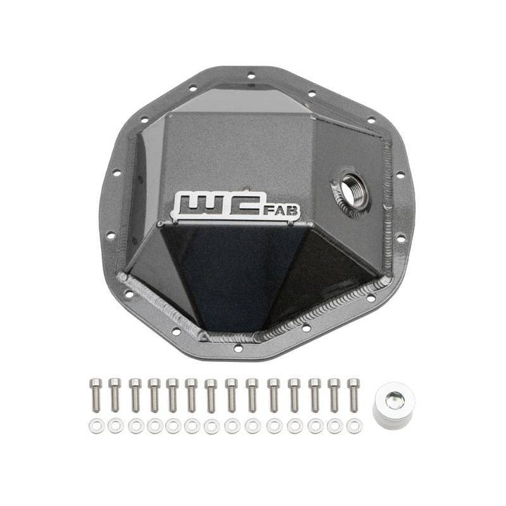 Wehrli 20-24 GM Duramax - 19-23 Ram HD Rear Differential Cover - Red - Bull Strap