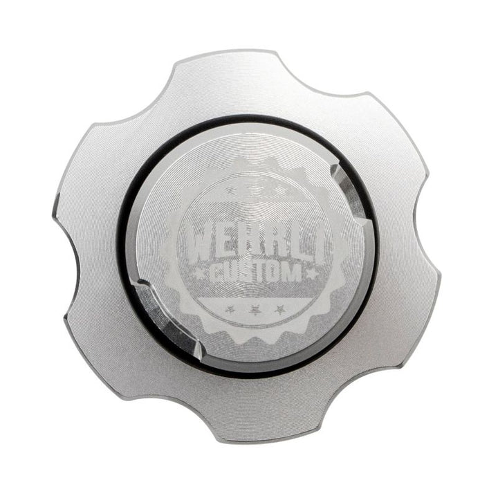 Wehrli 2001+ GM Duramax LB7/LLY/LBZ/LMM/LML/L5P Billet Oil Fill Cap - Clear Anodized - Bull Strap