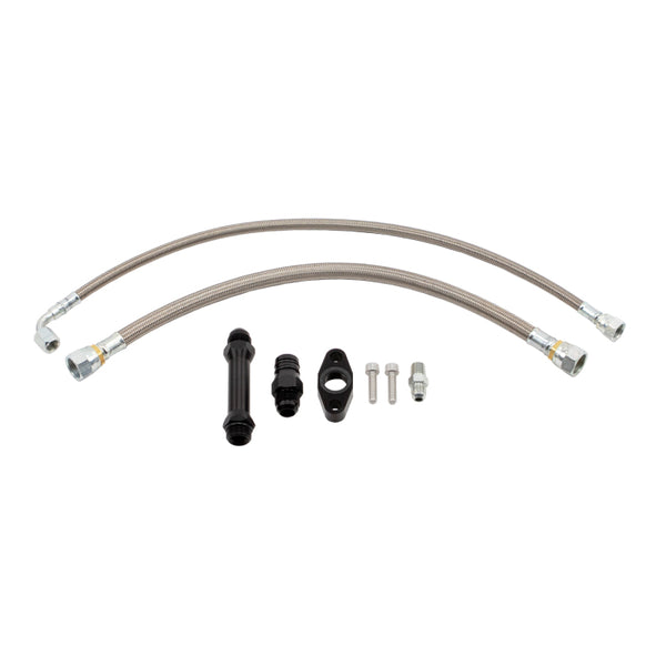 Wehrli Cummins High Mount 2nd Gen Turbo Swap Oil Line Kit - Bull Strap