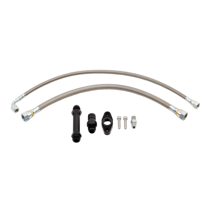 Wehrli Cummins High Mount 2nd Gen Turbo Swap Oil Line Kit - Bull Strap