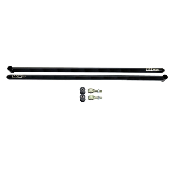 Wehrli Universal Traction Bar 68in Long - Gloss Black - Bull Strap