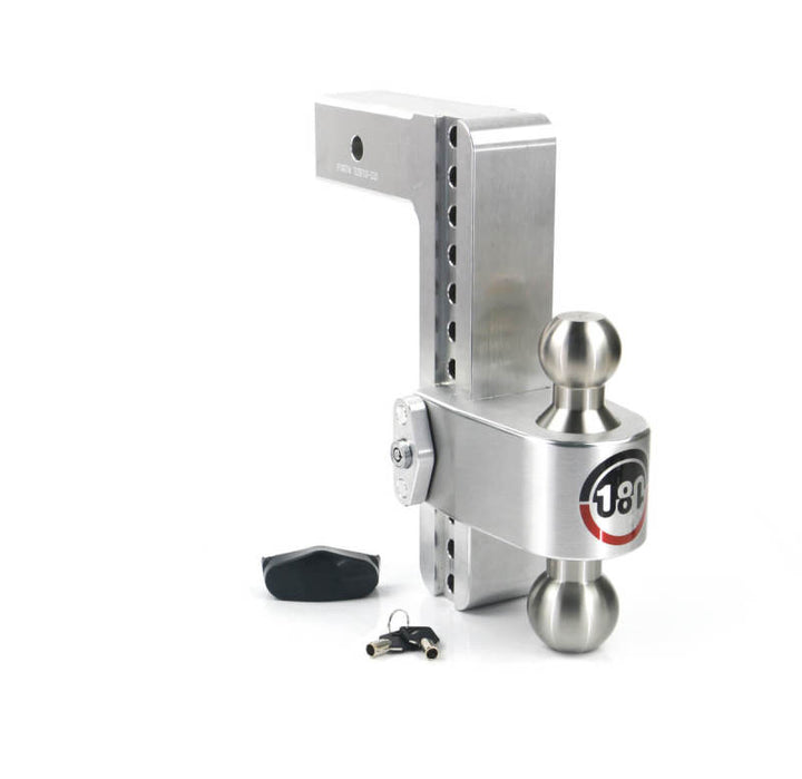 Weigh Safe 180 Hitch 10in Drop Hitch & 2.5in Shank (10K/18.5K GTWR) - Aluminum - Bull Strap
