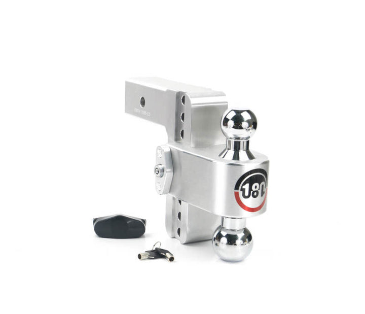 Weigh Safe 180 Hitch 6in Drop Hitch & 2.5in Shank (10K/18.5K GTWR) - Aluminum - Bull Strap